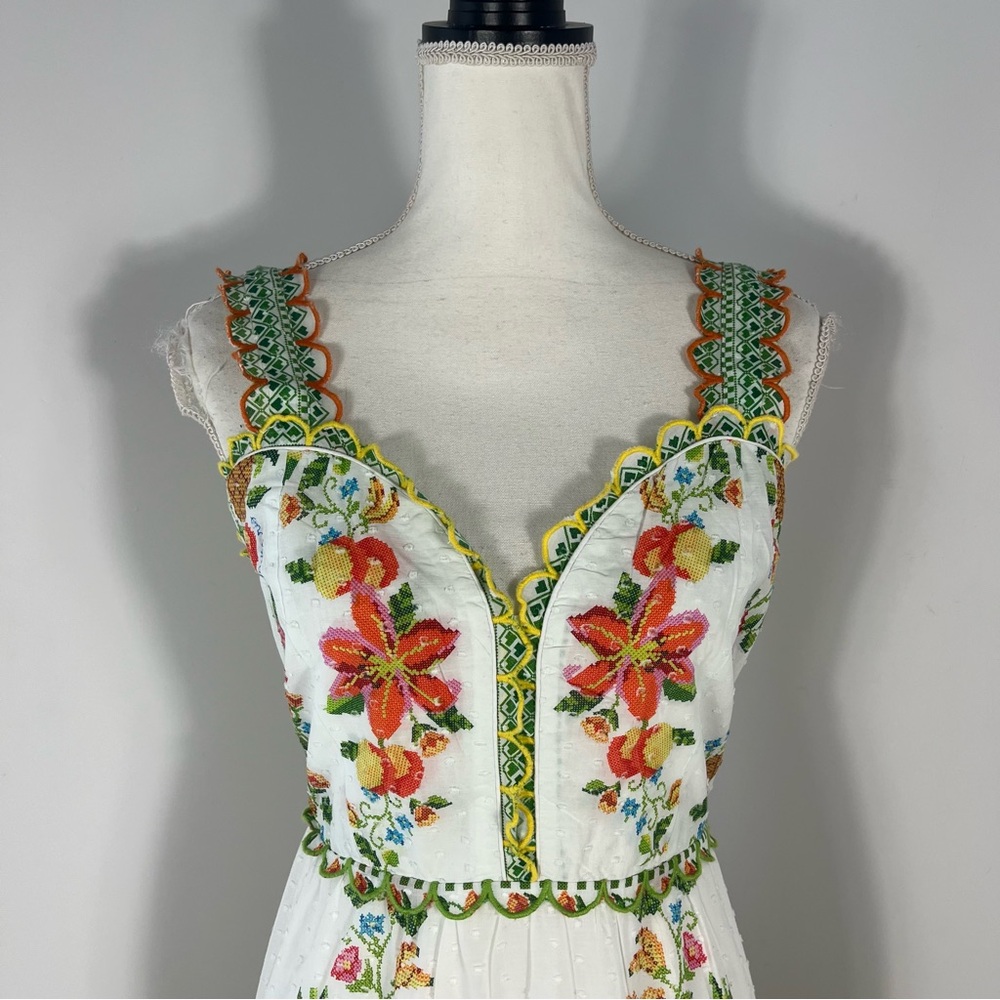Farm Rio Mixed Tropical romance midi dress - Picture 6 of 10